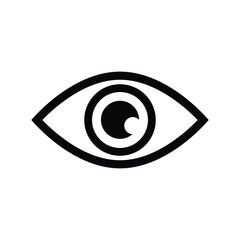 eye logo icon illustration flat