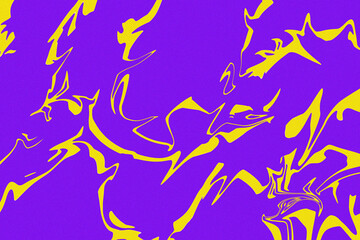 Vibrant Abstract Fluid Art – Purple And Yellow Dynamic Gradient Design.