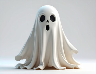 halloween ghost on White Background