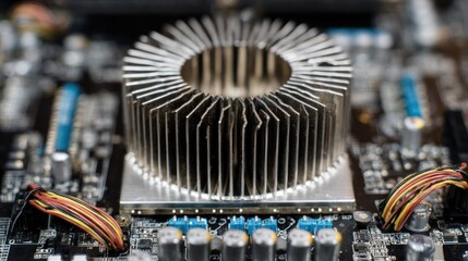 Closeup computer circuit cooling system