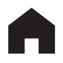 Solid home house icon, geometric minimal UI style, Unicons Solid look