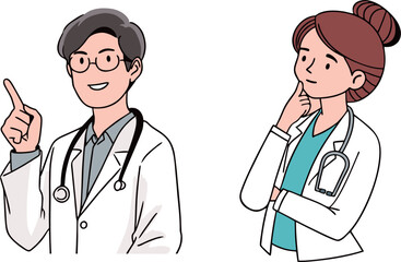 doctor and nurse with stethoscope