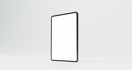 Upright tablet standing tilt minimal mockup