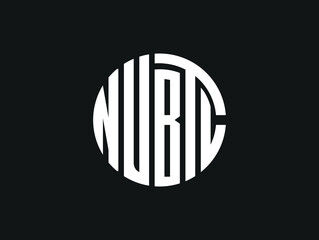 nubtc luxury initial monogram clothing brand, logomonogram logo, Monogram collection letter dbu, interlock, modern style good for brand, clothing, apparel, streetwear, baseball, basketball, football