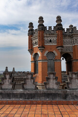 Terrace and Upper Facade of an Old Castle 