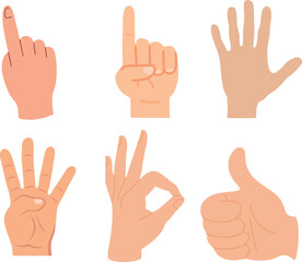 Fototapeta premium A vector of Gesture FInger