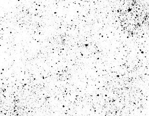A speckled monochromatic surface comprised of scattered black dots of varying sizes. The design evokes a sense of random chance and texture