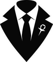 Stylized Tuxedo Illustration a Symbol of Elegance and Formal Wear Design