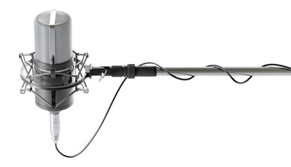 Studio microphone 3d isolated background © tiero