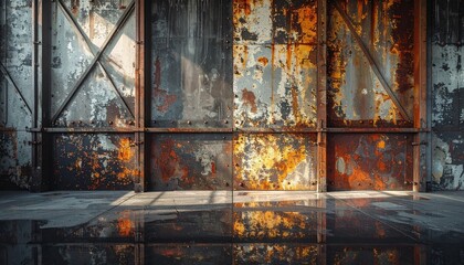 錆びた工場跡/錆びた工場跡のイメージ