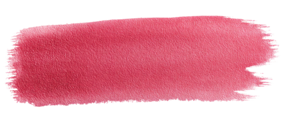 Pink Watercolor Brush Stroke for Artistic Designs Isolate on Transparent Background, png