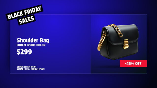 Black Friday Product Sale Promo Animation Template for Social Media