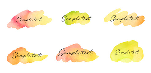 にじんだ水彩の背景