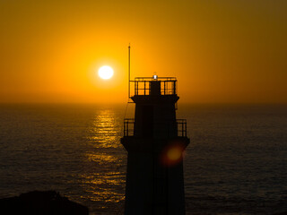 Fototapeta premium Faro y Santuario de Muxia en A Coruña