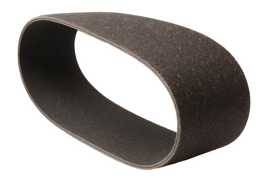Durable sandpaper belt for industrial sanders in metalworking applications.