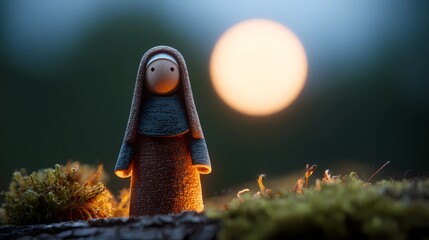 A haunting Slavic nun stands in silence, her presence bridging faith, myth, and the darker side of spirituality.
