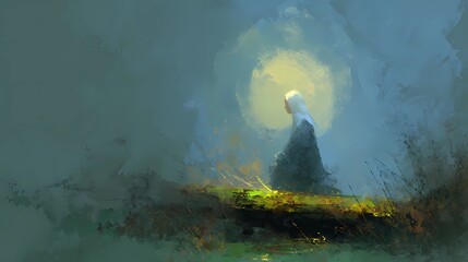 A haunting Slavic nun stands in silence, her presence bridging faith, myth, and the darker side of spirituality.