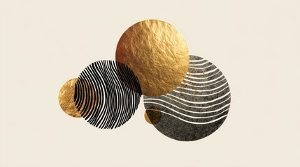 Contemporary Golden Ellipse Pattern