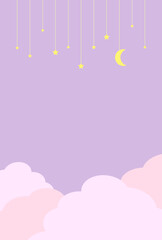 背景素材　夢みる夜空