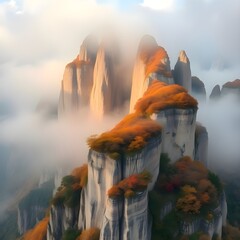 Mystical Tianmen Mountain Peak