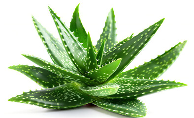Aloe vera with fleshy green leaves, natural healing.