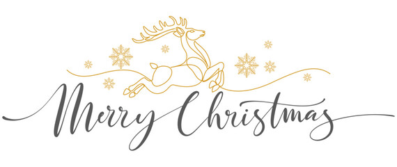 Merry christmas lettering calligraphy vector eps