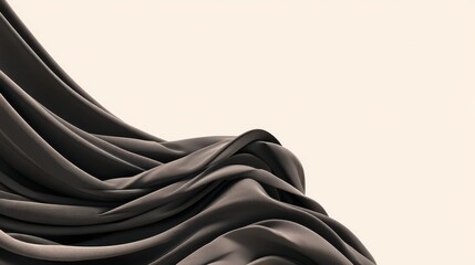 Minimalist Silk Drape Illustration