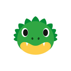 crocodile head icon clipart vector on transparent background