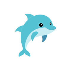 dolphin icon clipart vector on transparent background