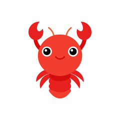 lobster head icon clipart vector on transparent background