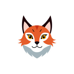 lynx head icon clipart vector on transparent background