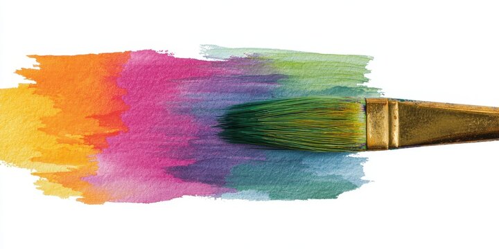 Paint Brush Lower Third. Watercolor Gradient for Fashion & Style Video Title