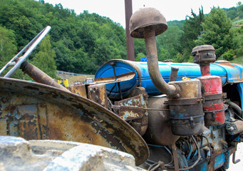 Exhibition of old tractors