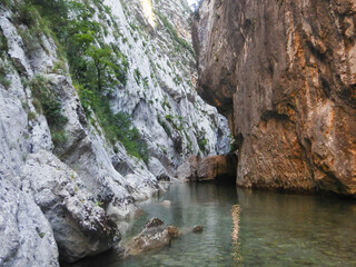 The long Verdon River in south-eastern France