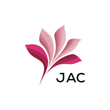 Modern  Tech Logo Design &ndash; Futuristic Blue and White Circular Emblem on Black Background, JAC Later Logo, 
