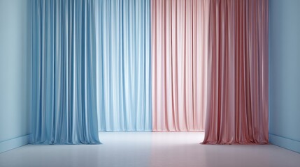 Minimalist Satin Gradient Blue Pink