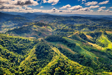 view of the valley of mountains 