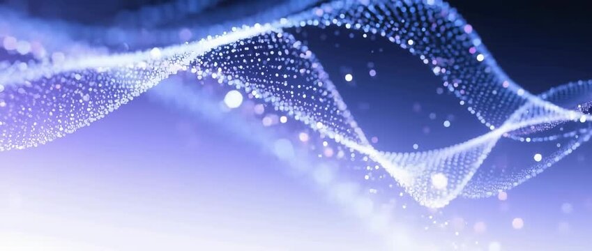 Abstract blue water wave pattern with light, winter snowflake, and star decoration vector illustration