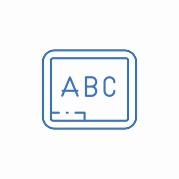 abc letters icon sign vector