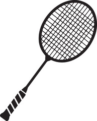 Badminton racket isolated on white