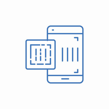 barcode scanner icon sign vector