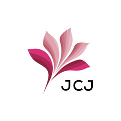 Modern  Tech Logo Design – Futuristic Blue and White Circular Emblem on Black Background, JCJ Later Logo, 
