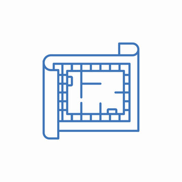 floor plan icon sign vector
