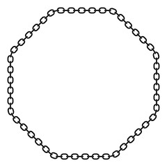 octagon chain border element design