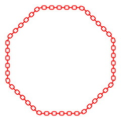octagon chain border element design