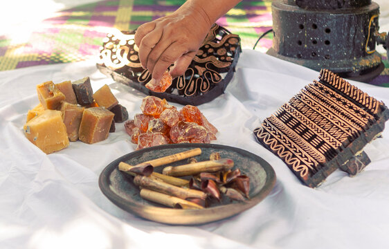 Batik making with traditional Indonesian tools
