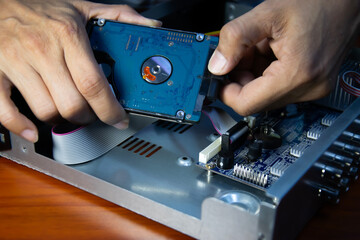 The concept of CCTV and IP camera users installing hard drives into their recorders.