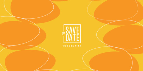 Save the date banner. Can be used for business, marketing and advertising. logo graphic design of event summit made for Technology and upcoming events. Vector EPS 10	
