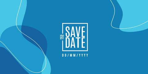 Save the date banner. Can be used for business, marketing and advertising. logo graphic design of event summit made for Technology and upcoming events. Vector EPS 10	