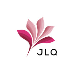 Obraz premium Modern Pink Leaf Logo Vector, JLQ Later Logo, Gradient Petal Logo Concept, Creative Minimal Nature Logo,JLQ floral, abstract, JLQ logo, leaf, petal, JLQ pink, gradient, JLQ design, icon, vector, JL